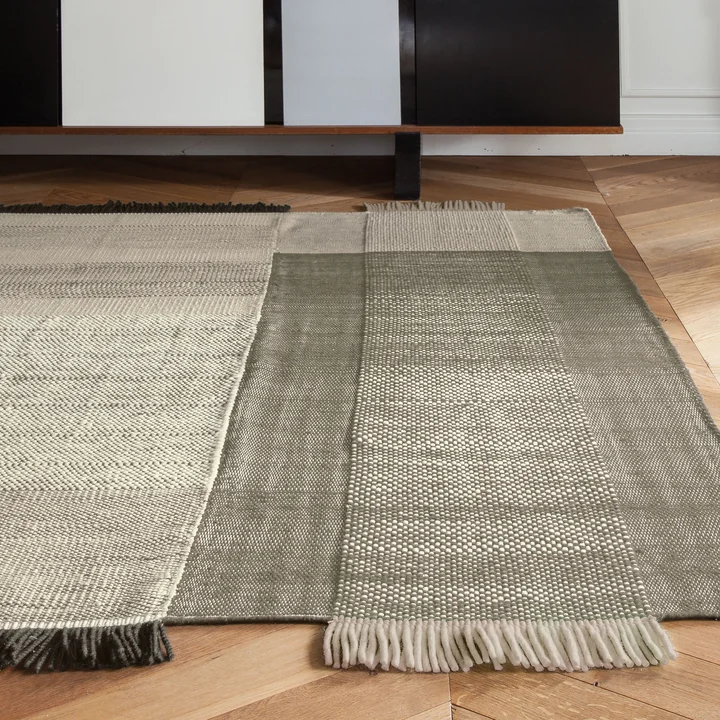 nanimarquina - Tres Stripes 170 x 240 cm, schwarz