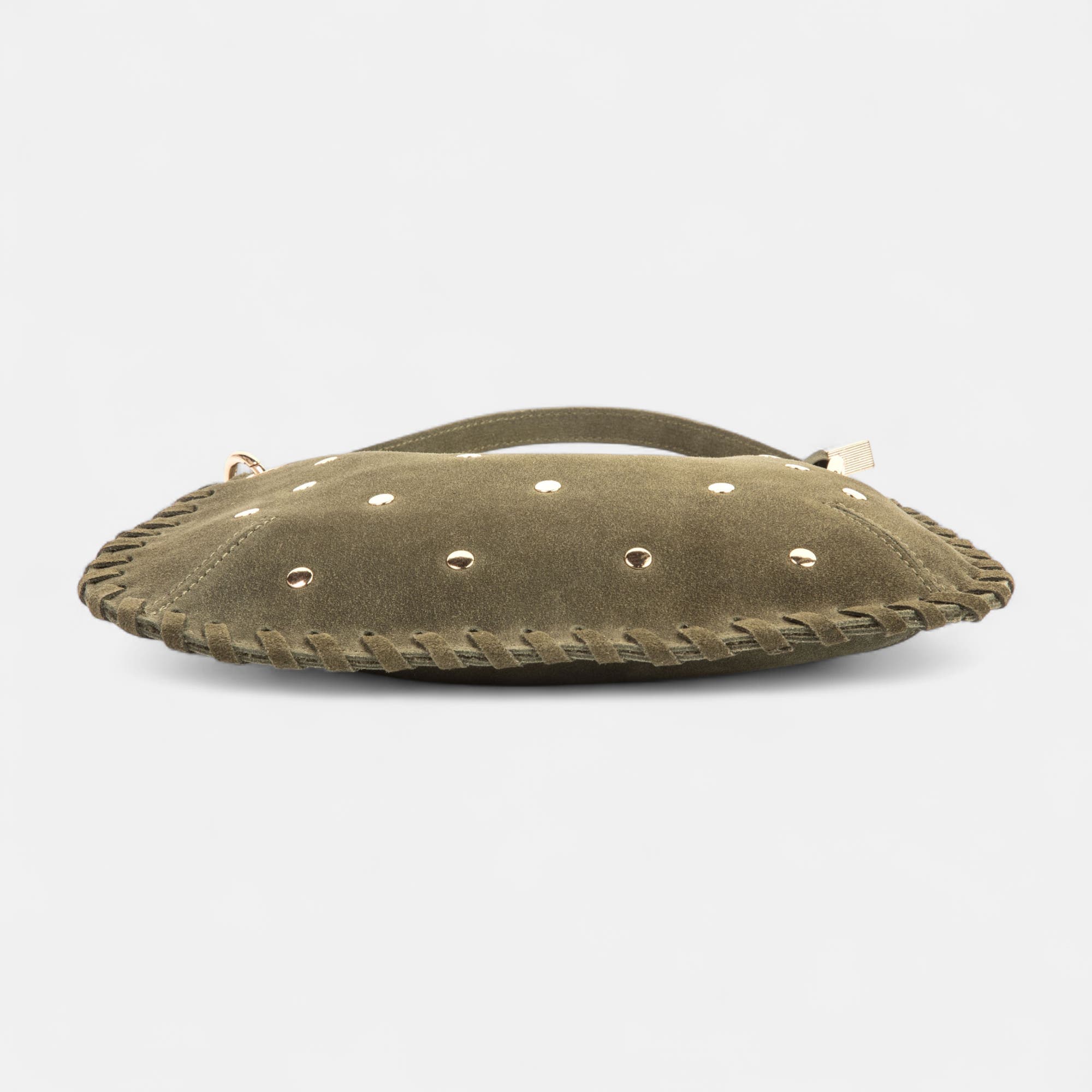 Sac bandoulière en cuir kaki