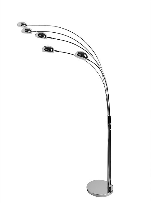 Éclairage au sol LED intégrée variable Coolah 2600lm 3 8W IP20 GoodHome argent