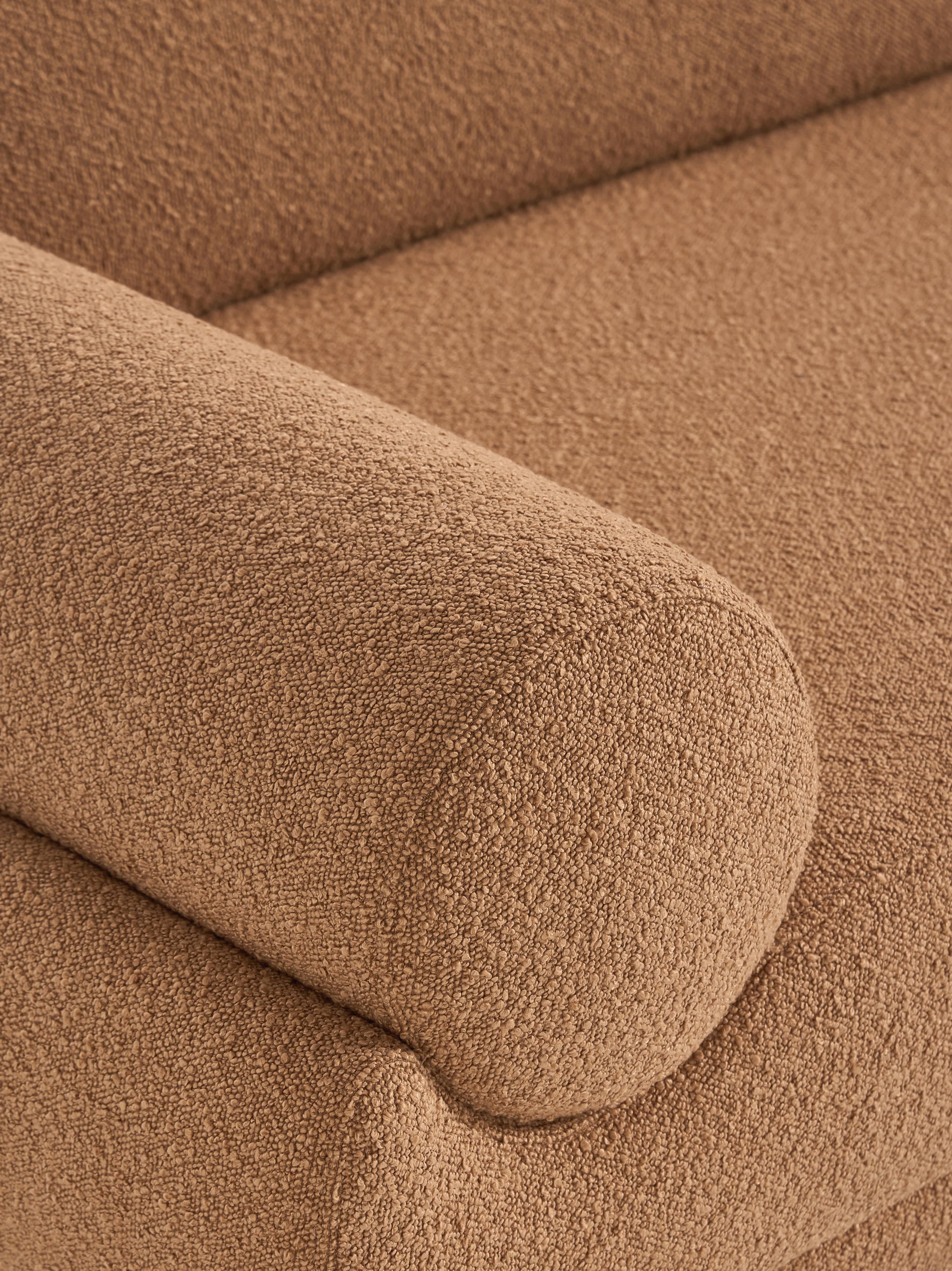 Bouclé hoekbank Lilo