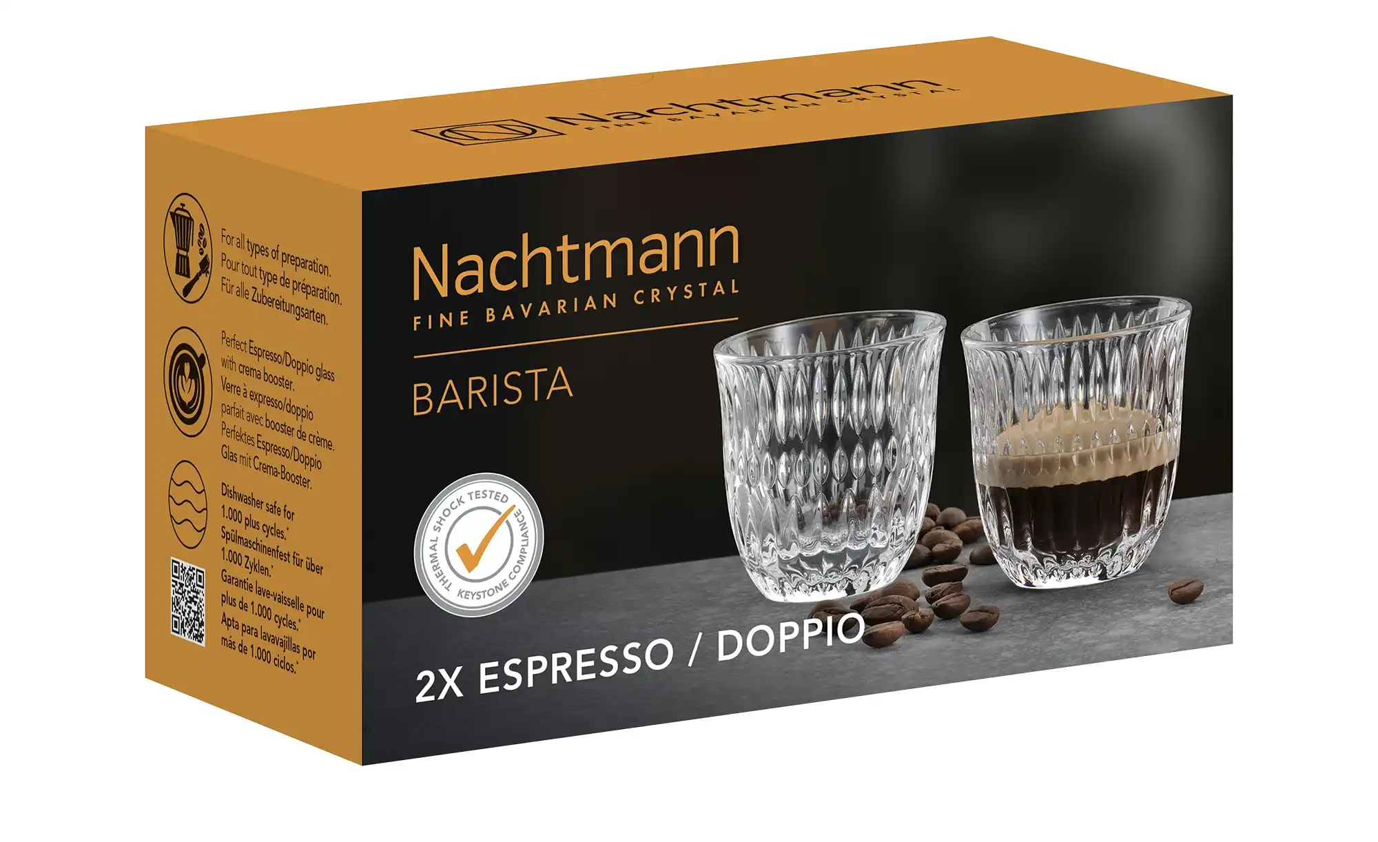 Nachtmann Espresso-Gläser 2er Set Ethno Barista