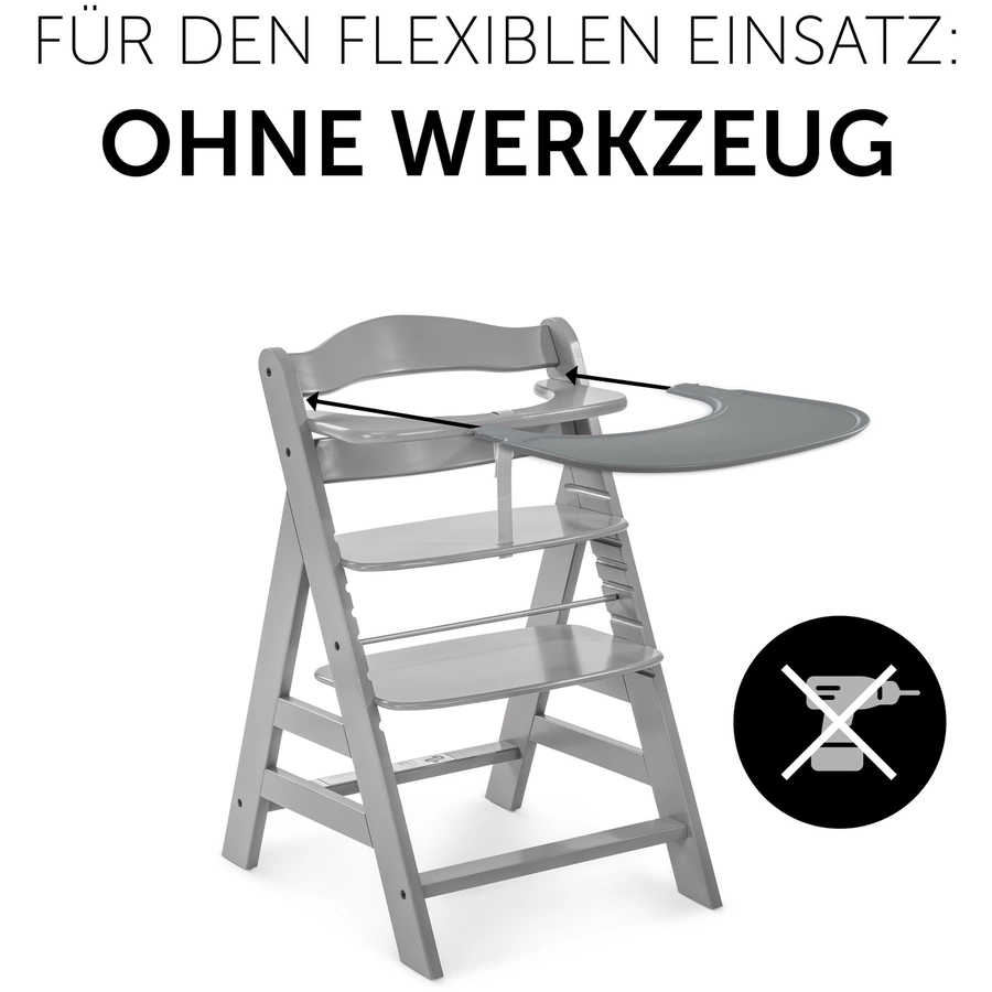 Hauck Alpha Esstisch Click Tray Grey