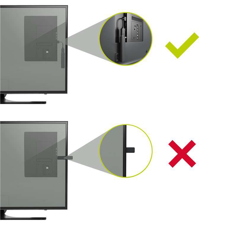 Goobay HDMI 2.0b Flexadapter STD sw HDMI Flexadapter 0,10 m