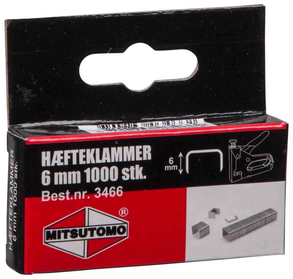 Mitsutomo Hæfteklammer 6 mm