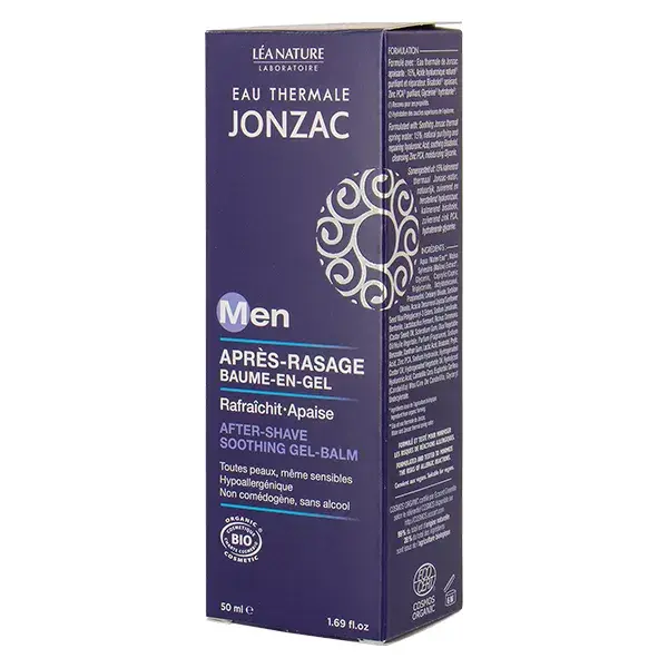 Eau Thermale Jonzac Men Après-Rasage Baume en Gel Bio 50ml