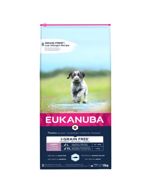 Eukanuba Pup & Junior Large Grain Free Zeevis - Puppy-Hondenvoer