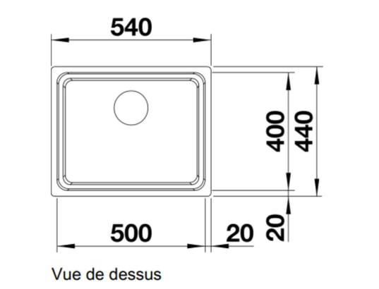 BLANCO - Evier à encastrer Etagon 500-IF 521840