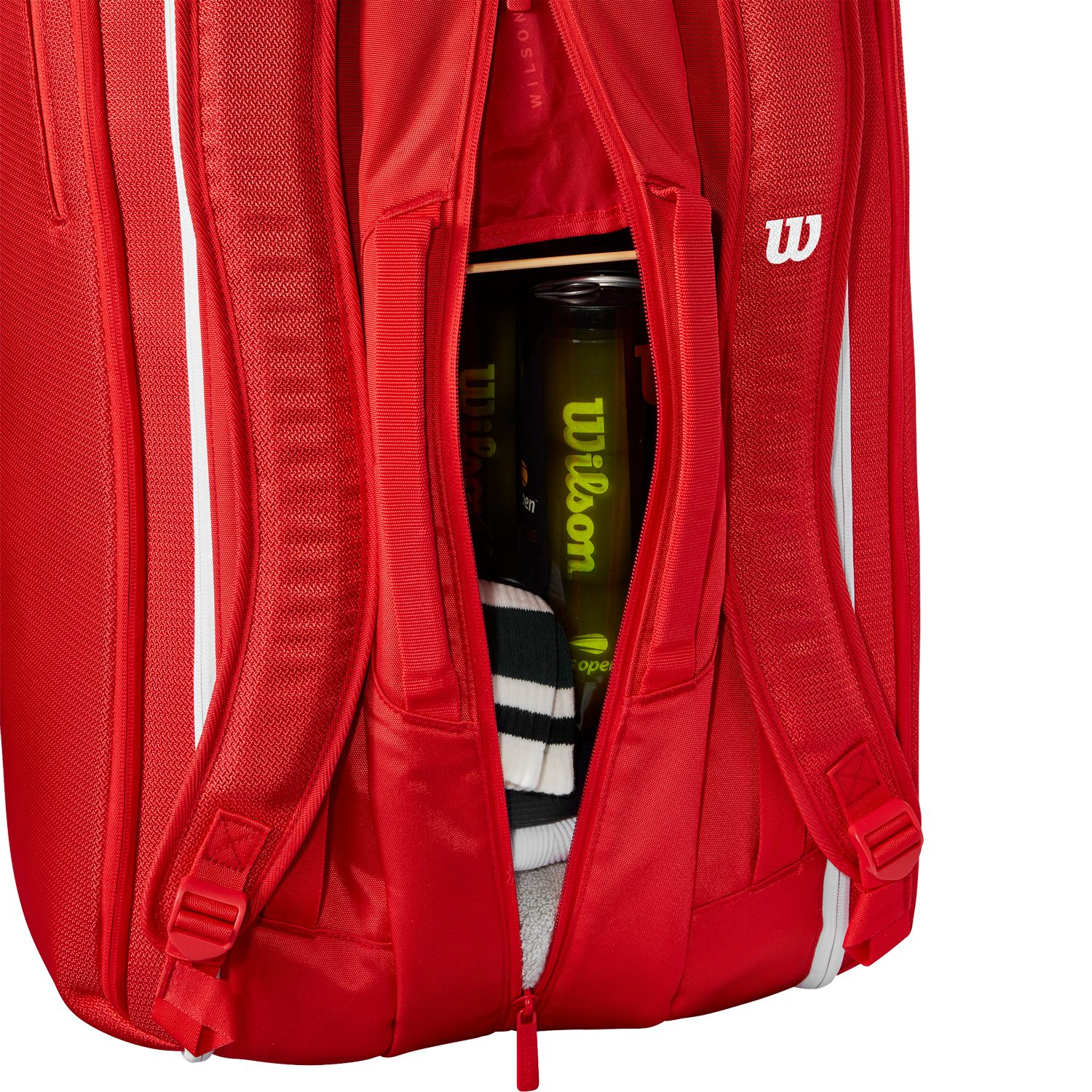 Wilson Super Tour Red 15 Pack Tennistasche für 15 Schläger rot
