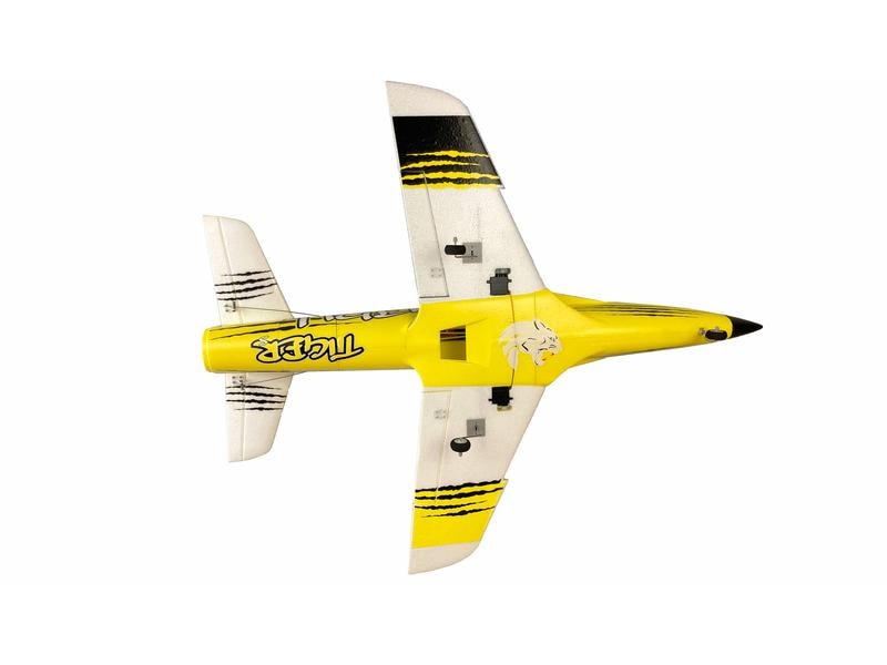 Amewi Impeller Jet Tiger S 55 mm EDF, Gelb PNP Kompakter AMX Flight Tiger S Jet
