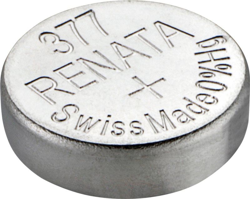 Renata - 377 - Knoopcel Batterij - Zilveroxide - 1 stuk - 1,55 Volt - 24 mAh