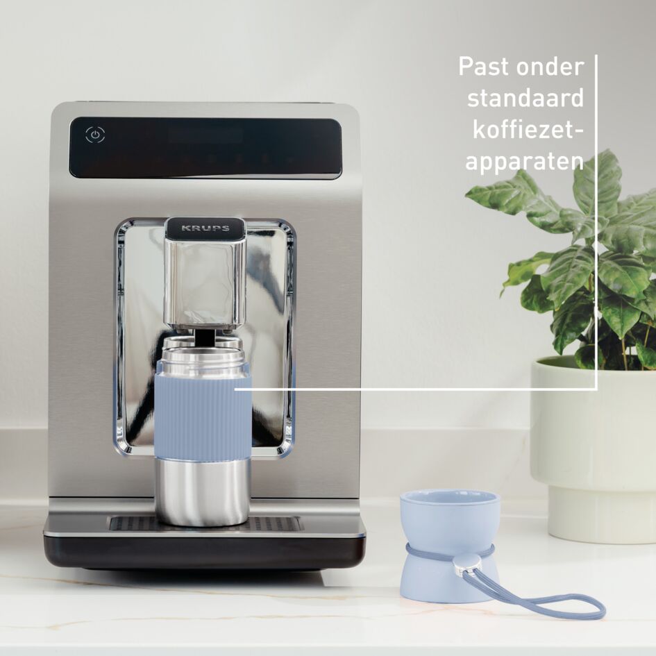 beYou N2191610 travel mug met kopvormige dop blauw (0,36L)
