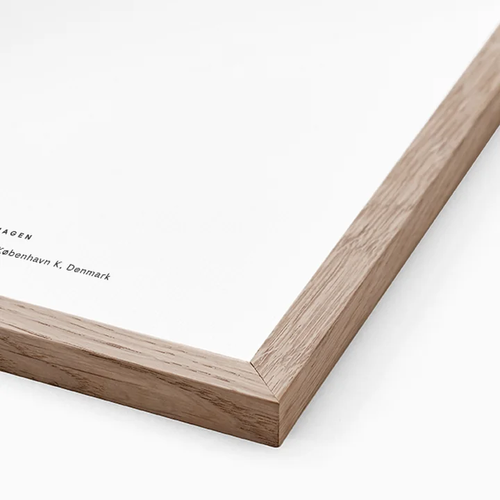 The Poster Club - Bilderrahmen Eiche natur, Plexiglas, 70 x 100 cm