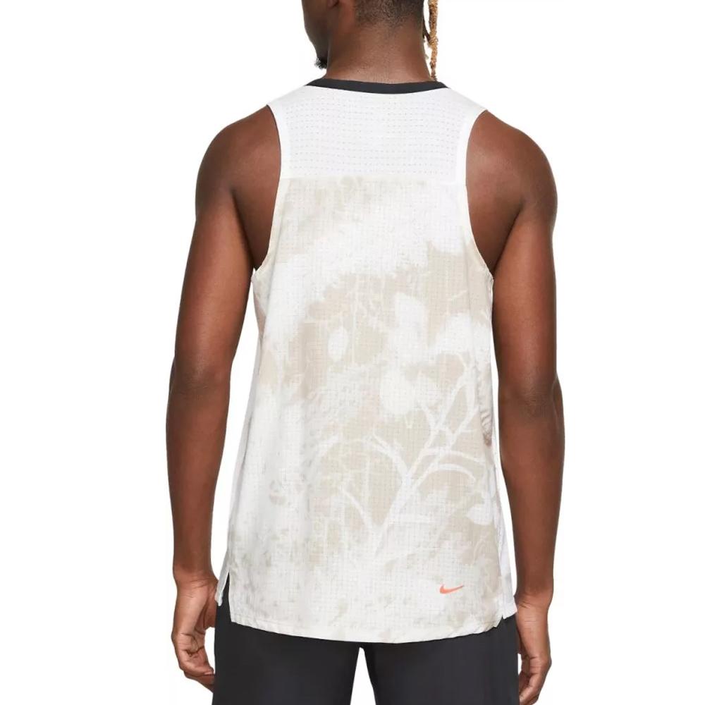 Nike Débardeur Blanc/Orange Homme Nike Solar
