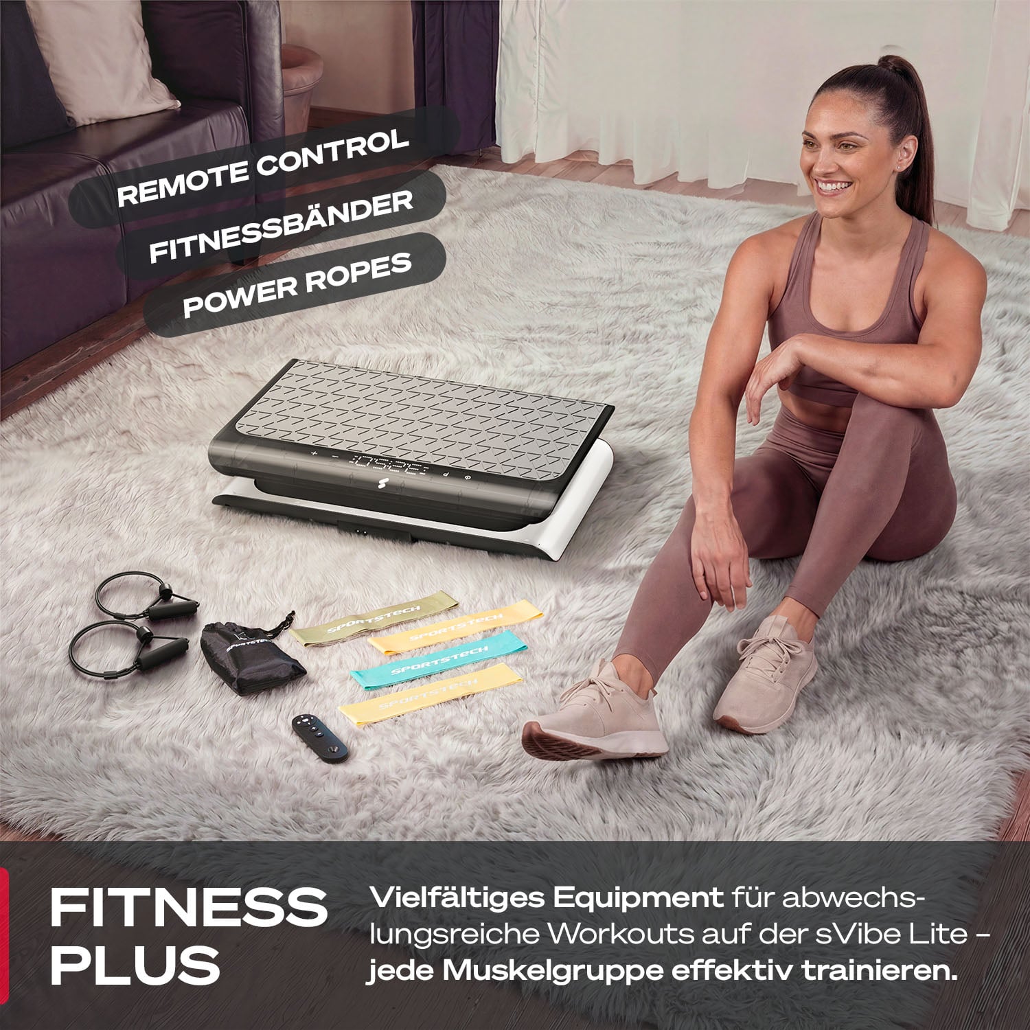 sVibe Lite Vibrationsplatte Weiß