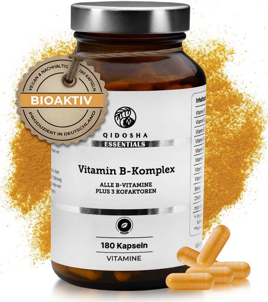 QIDOSHA Vitamin B Komplex bioaktiv mit Kofaktoren