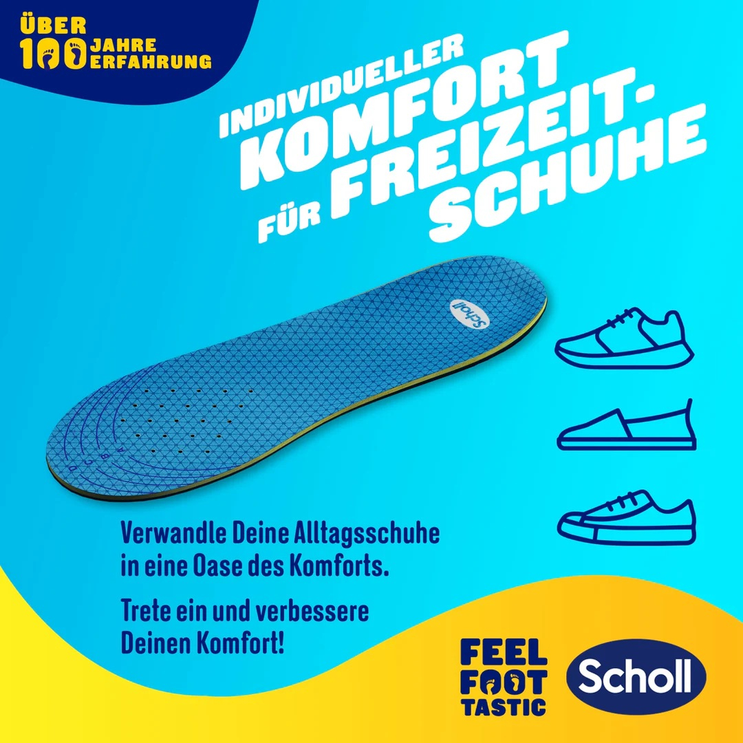 (1 Paar) Gr. S GelActiv Everyday Einlegesohlen Schuhsohlen - Bunt