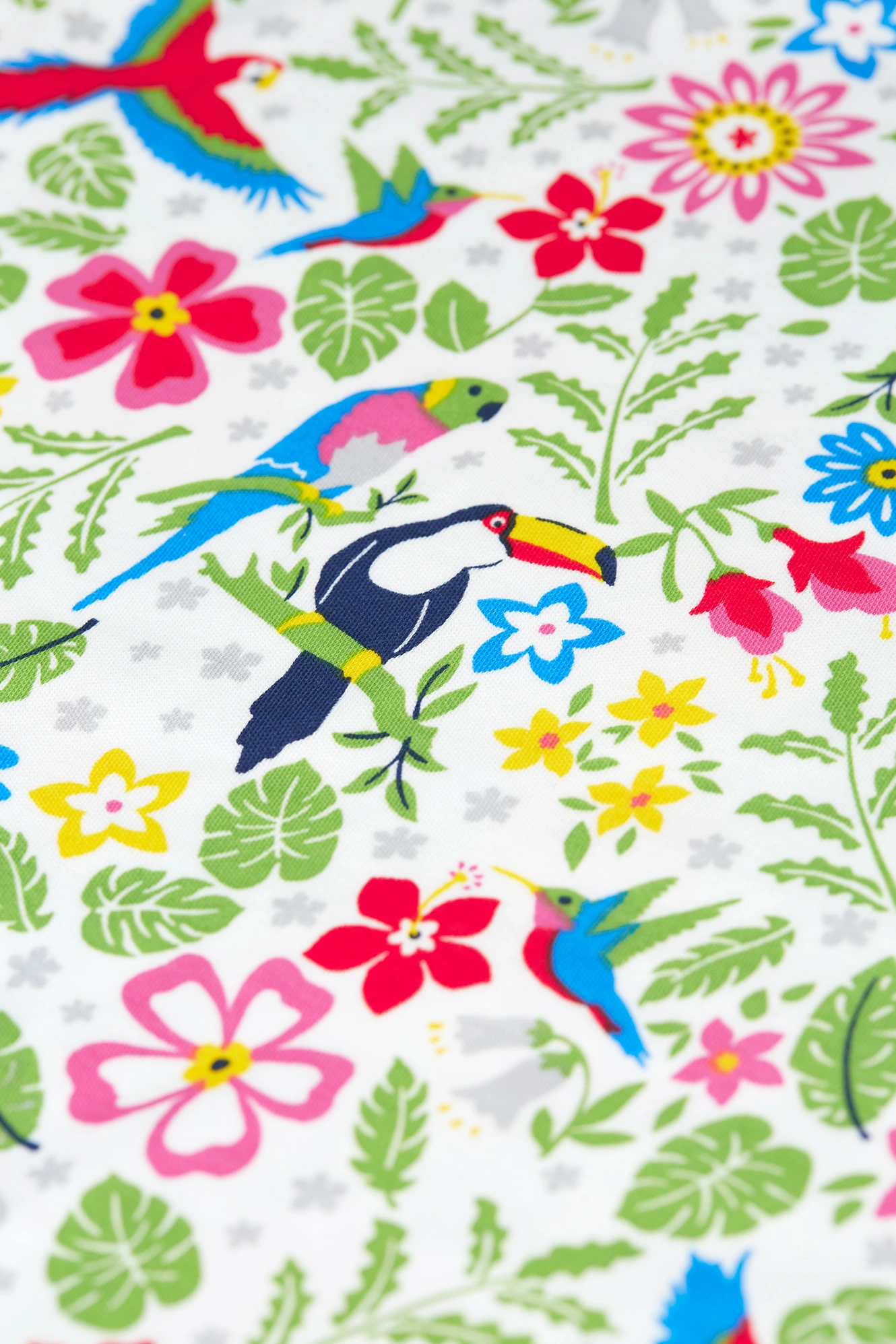 Schlafanzug TROPICAL BIRDS lang in bunt