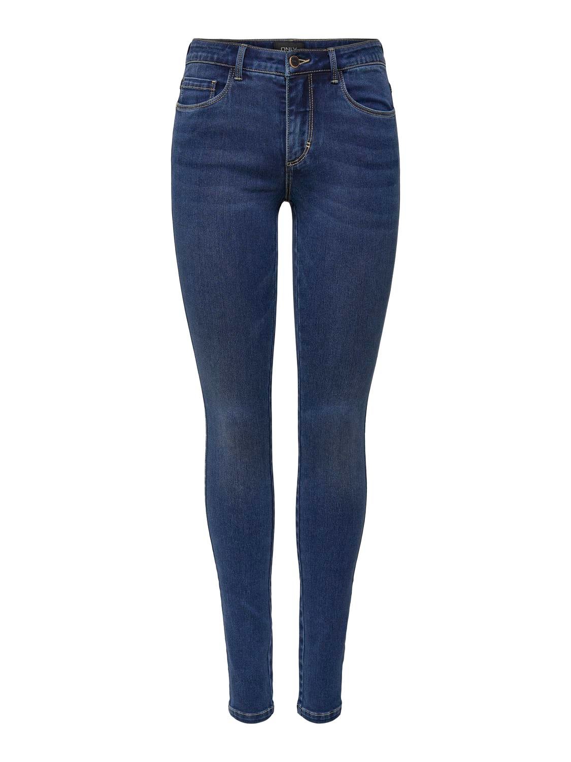 ONLROYAL Mittlere Taille Skinny Fit Jeans Dark Blue Denim