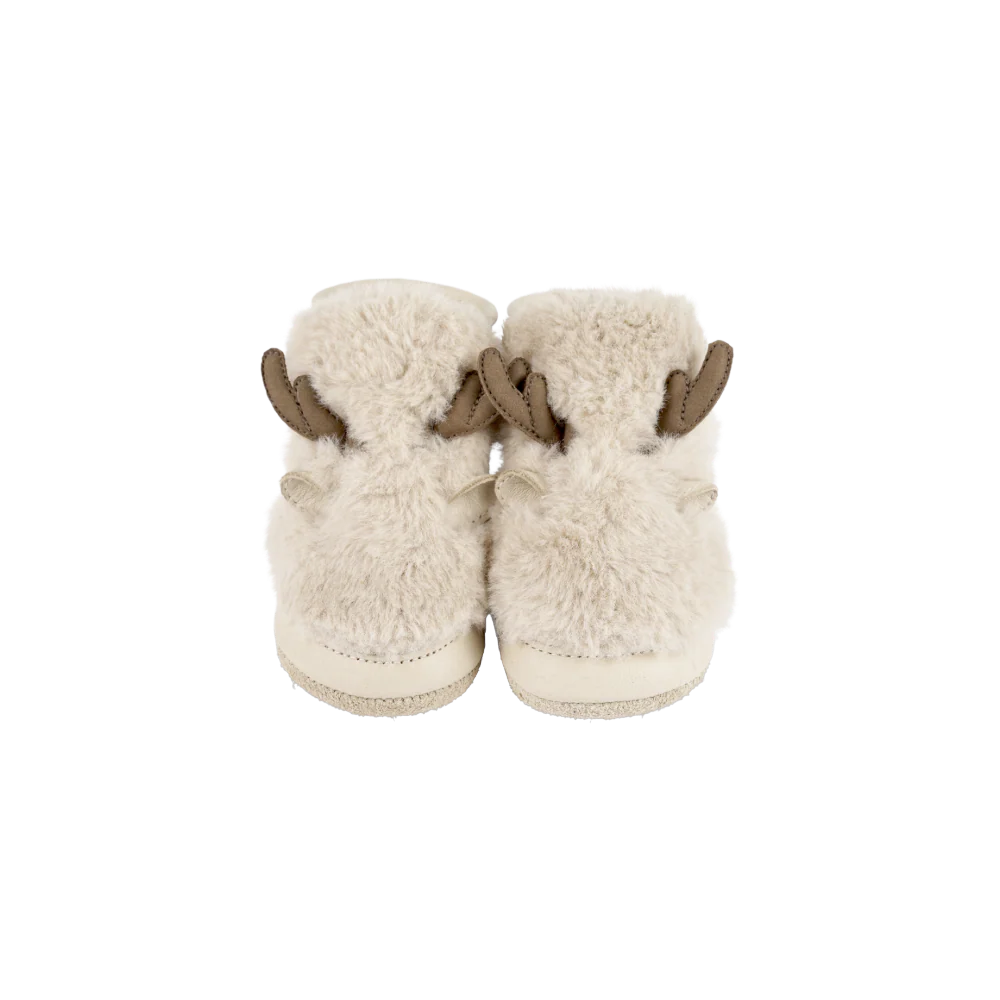 Richy Booties | Reindeer | Light Beige Soft Faux Fur