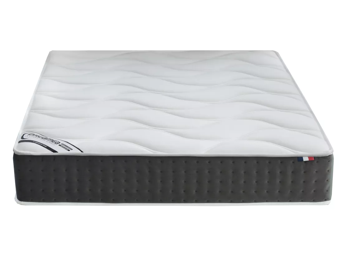 Matelas 140 x 190 cm hybride ressorts ensachés 7 zones et mémoire de forme ép.25cm - TIAMAT de YSMÉE