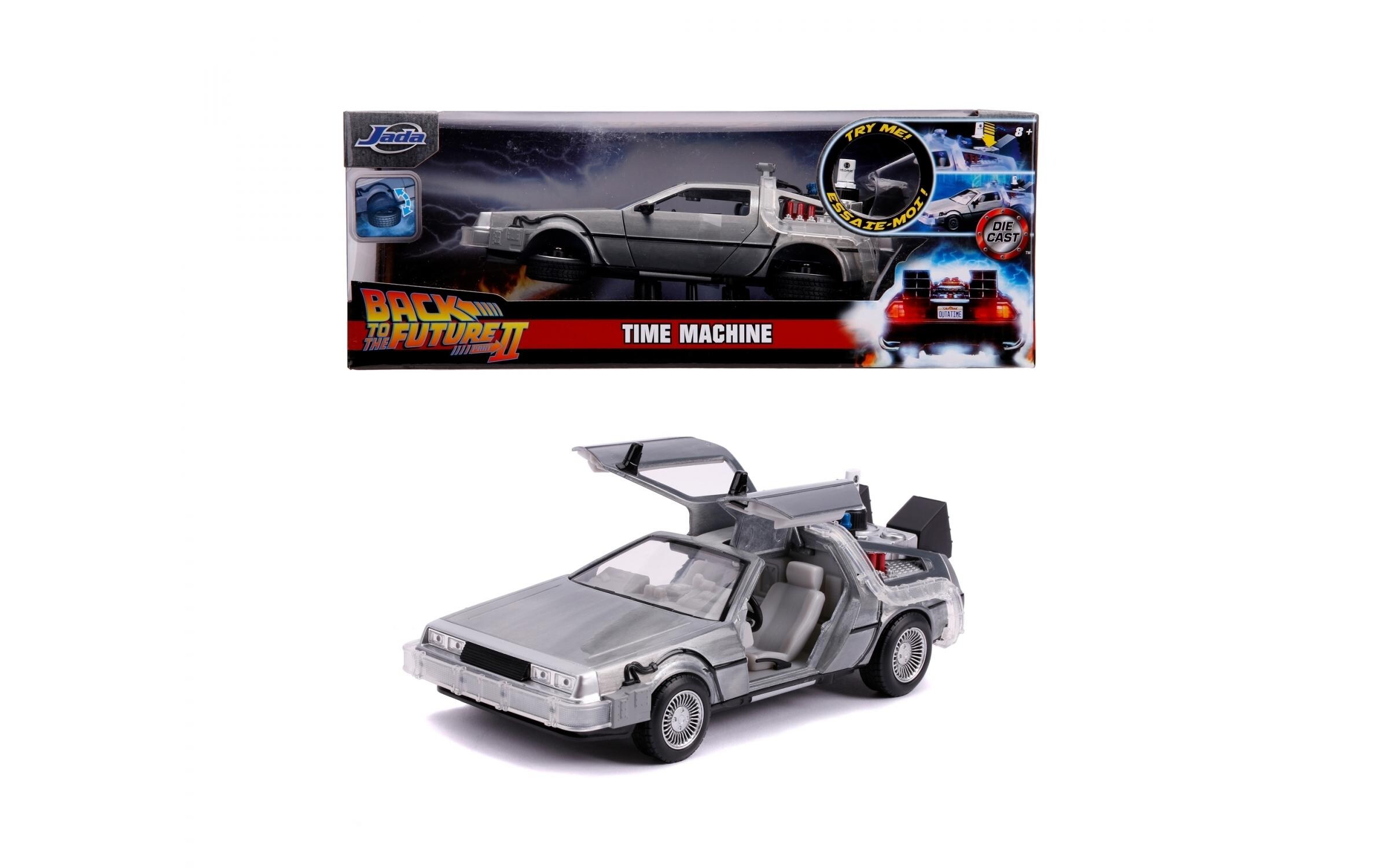Sportwagen Back to the Future 2 Time Machine 1:24Back to the Future 2 Time Machine Sammlermodell im Massstab 1:24
