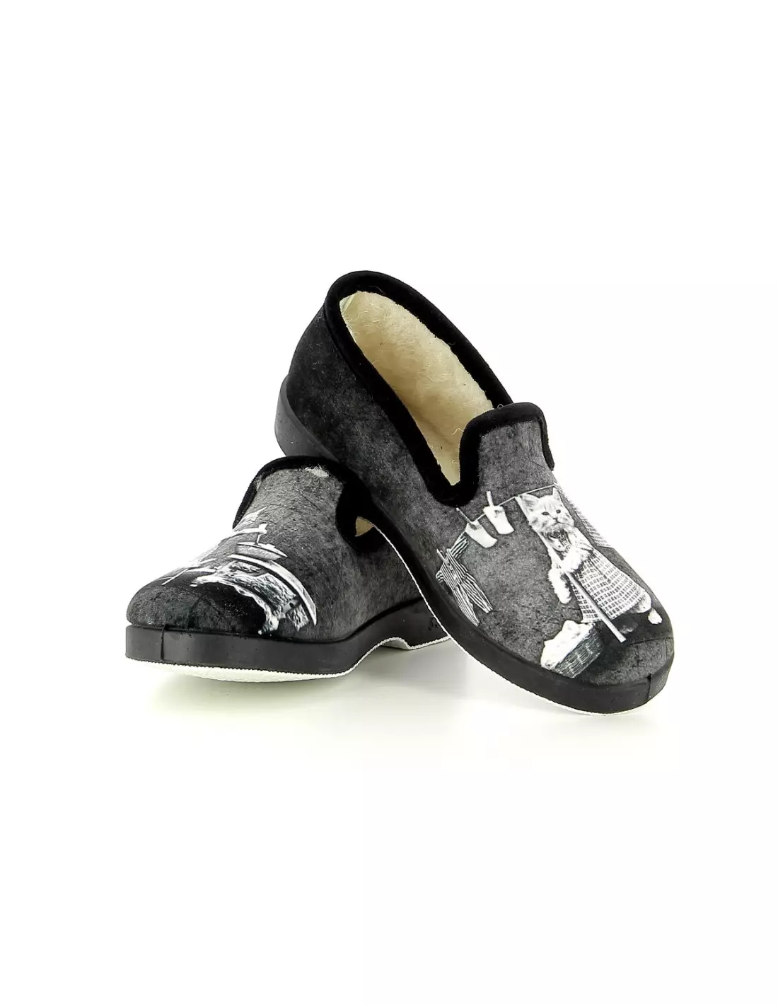 LA MAISON DE L ESPADRILLE 7666 - Pantoufles & chaussons Noir