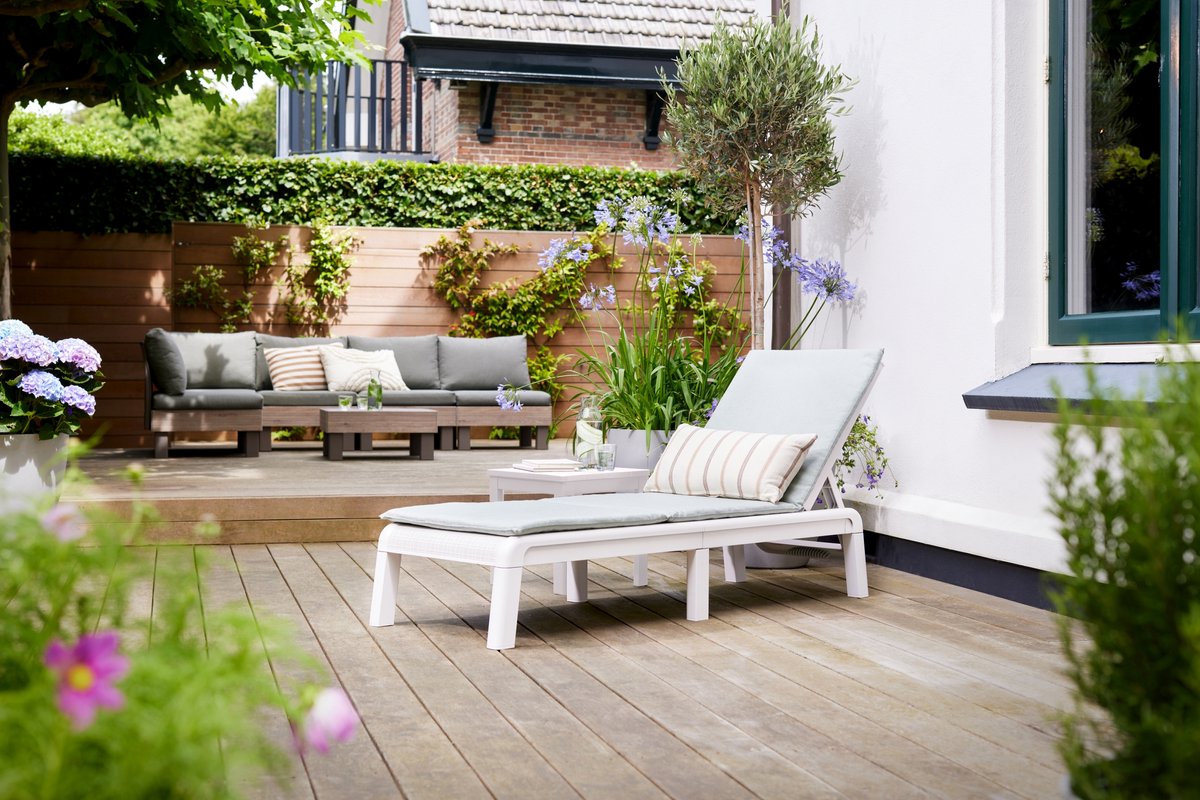 Keter Mallorca ligbed met kussen - Sage Green