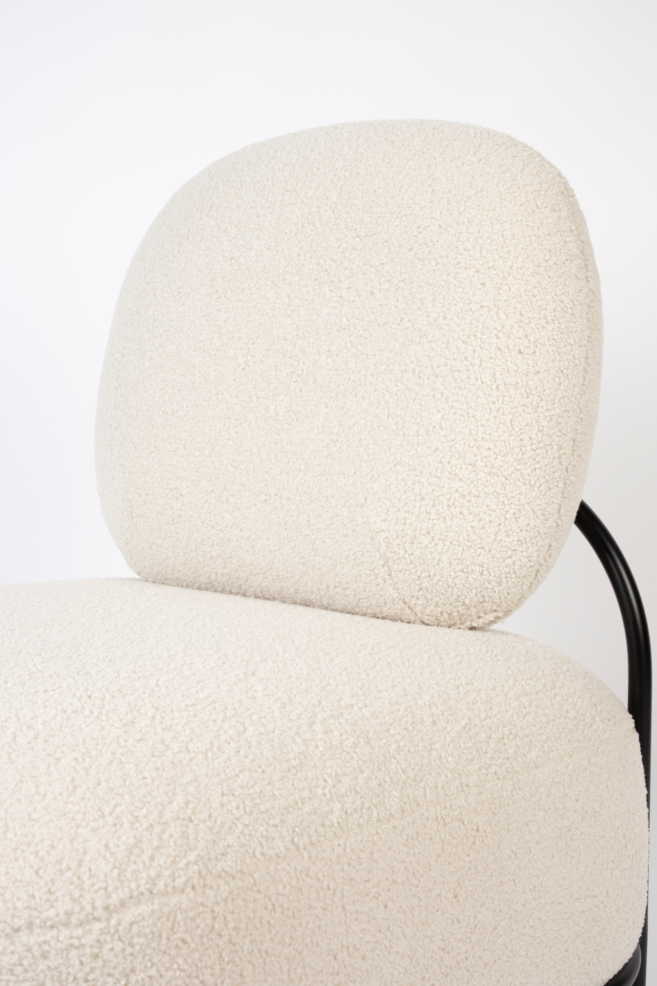 Fauteuil Polly teddy wit