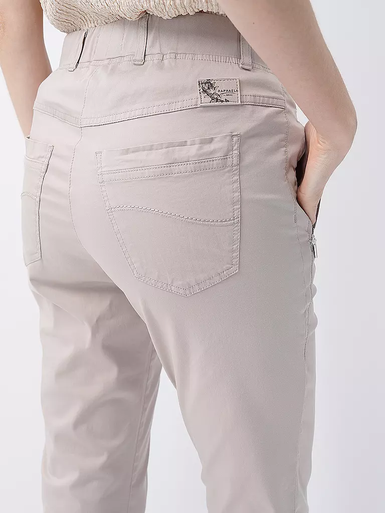 RAPHAELA BY BRAX Hose Super Slim Fit 6/8 LAVINA ZIP creme