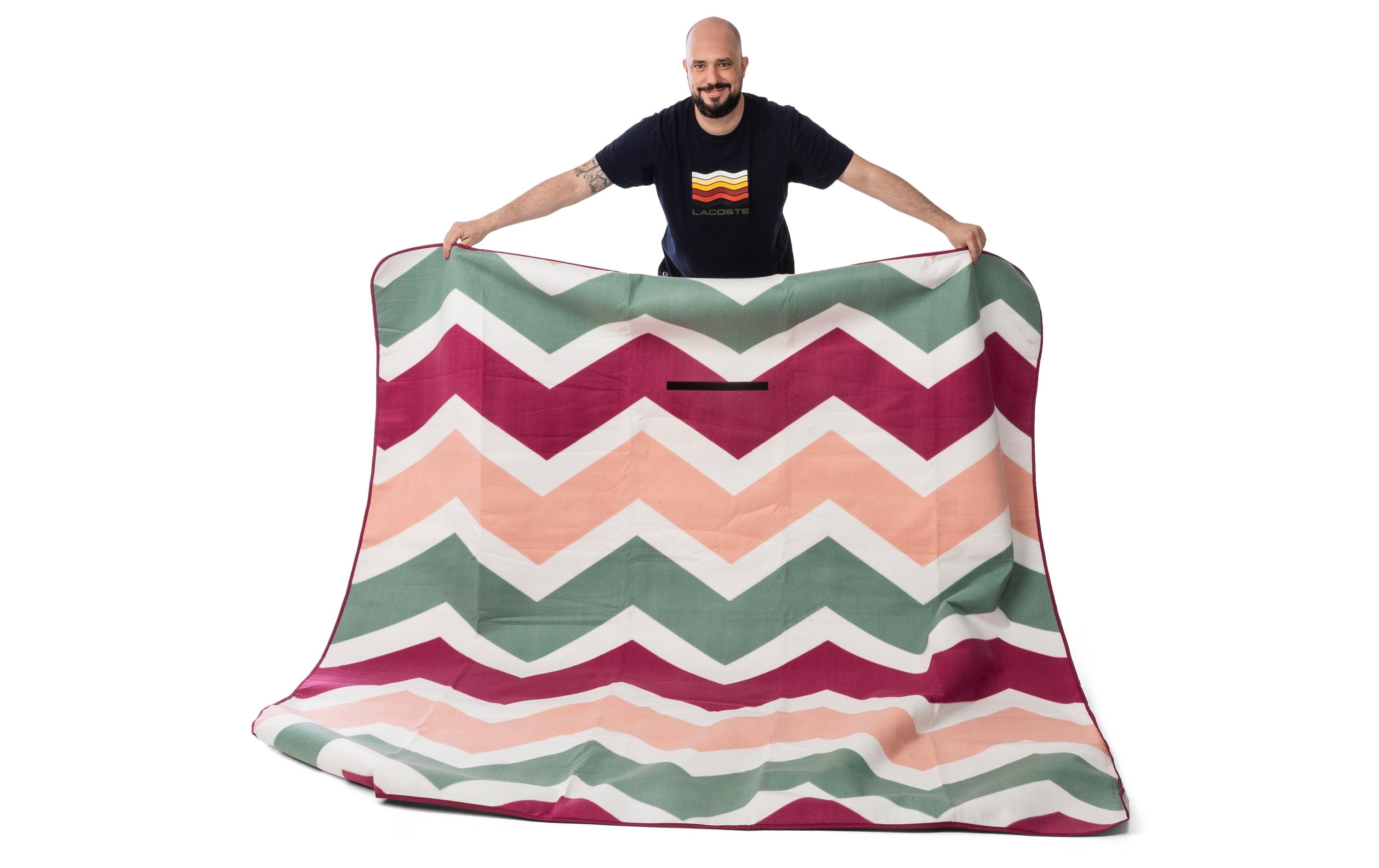 Picknickdecke Monte-Magenta 200 x 200 cmModische Picknick-Decke in sommerlichen Trendfarben
