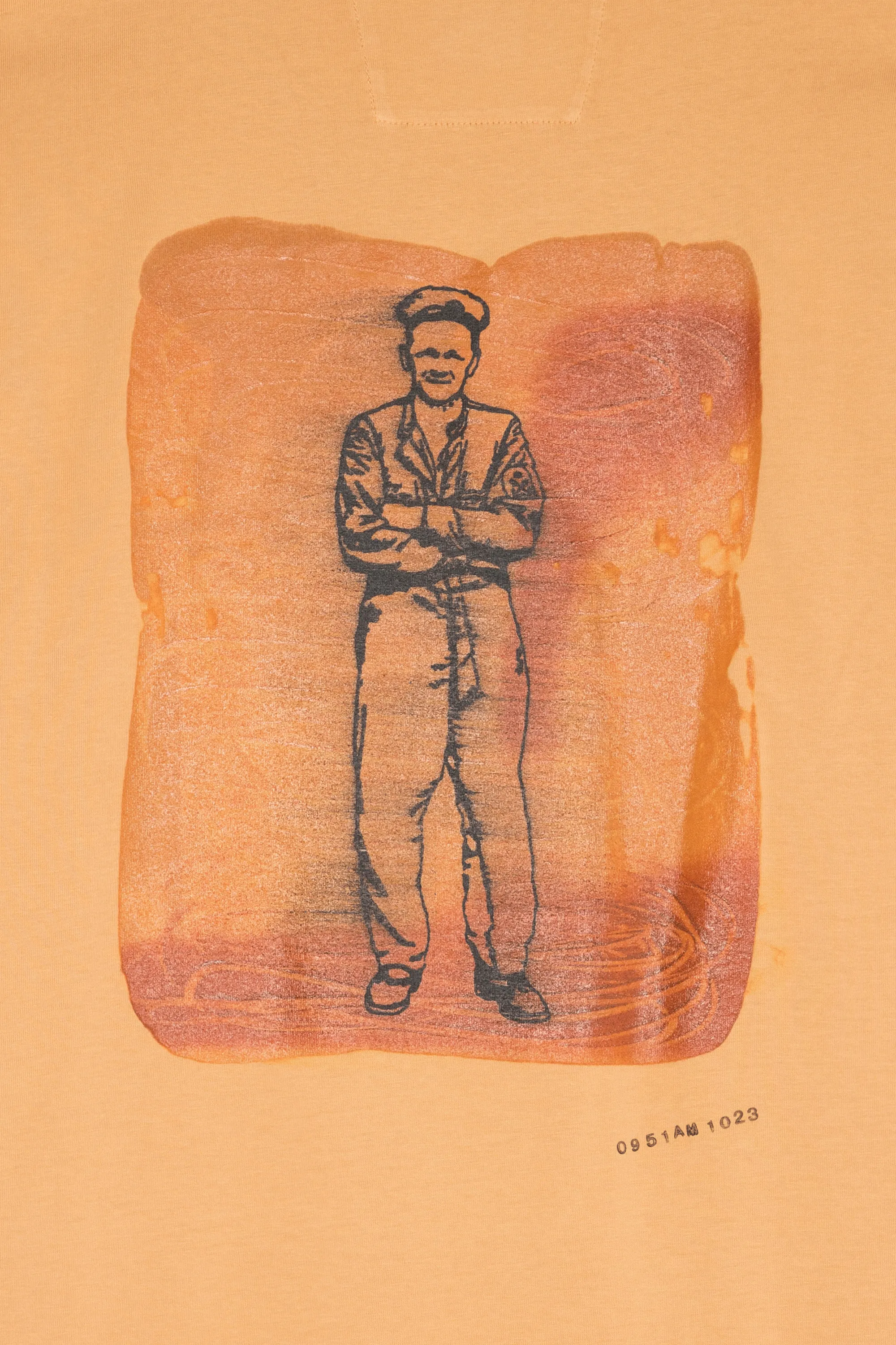 C.P. COMPANY T-shirt  JERSEY ARTISANAL BRITISH SAILOR Orange