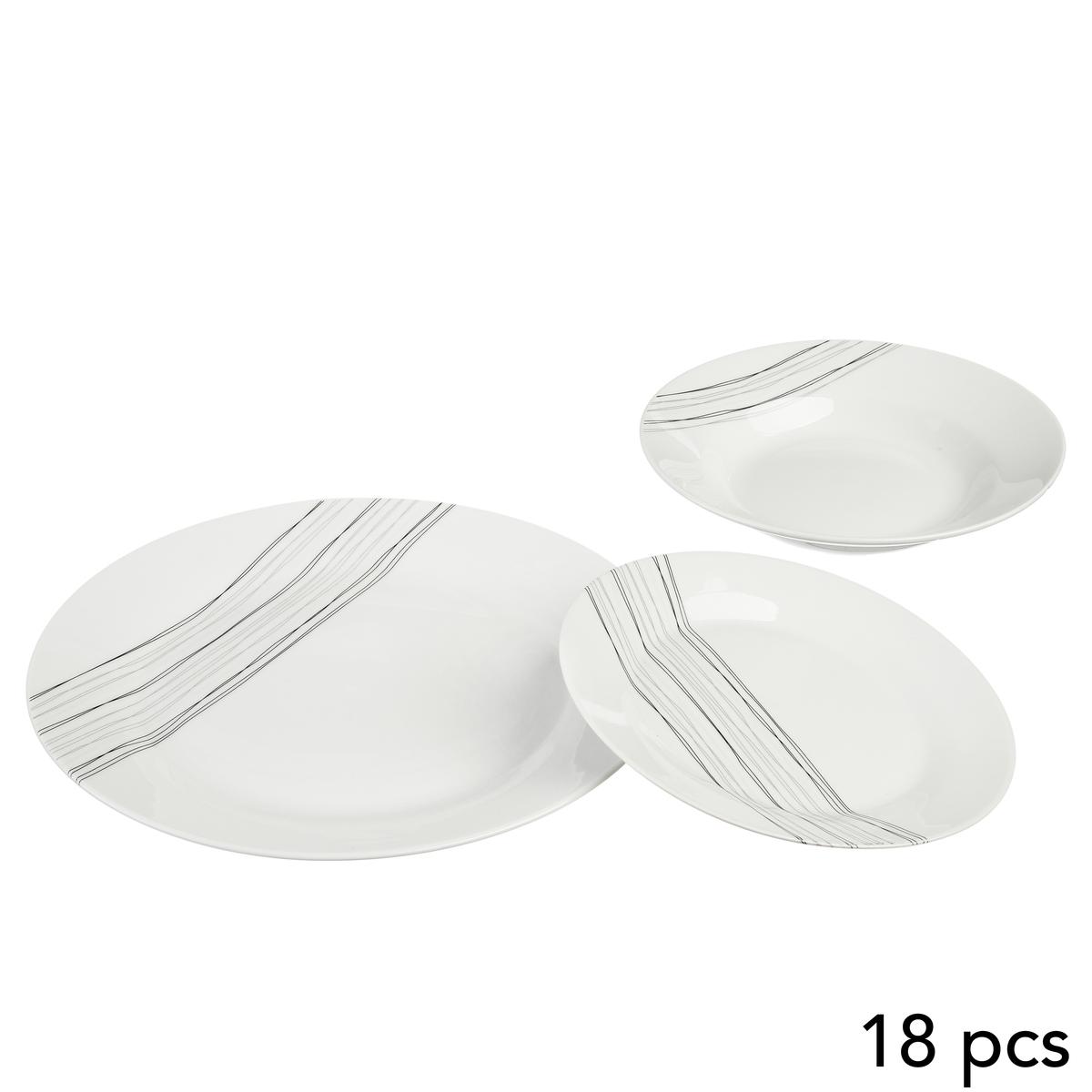 SERVICE 18 PIECES LIGNES