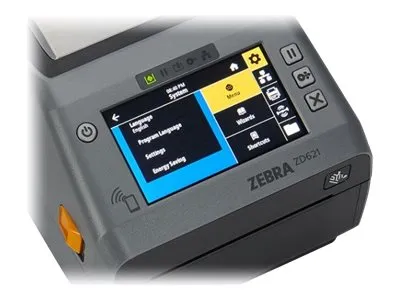 Zebra ZD621d - Etiketprinter - direkte termisk - Rulle (10,8 cm) - 300 dpi - op til 152 mm/sek. - USB 2.0, LAN, seriel, USB vært, Wi-Fi(ac), Bluetooth 4.1 - grå