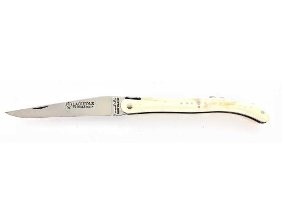 Design Beillonnet MOF - Laguiole 11 cm - Tire-bouchon - Os de chameau Couteau de Poche Design Beillonnet - PassionFrance