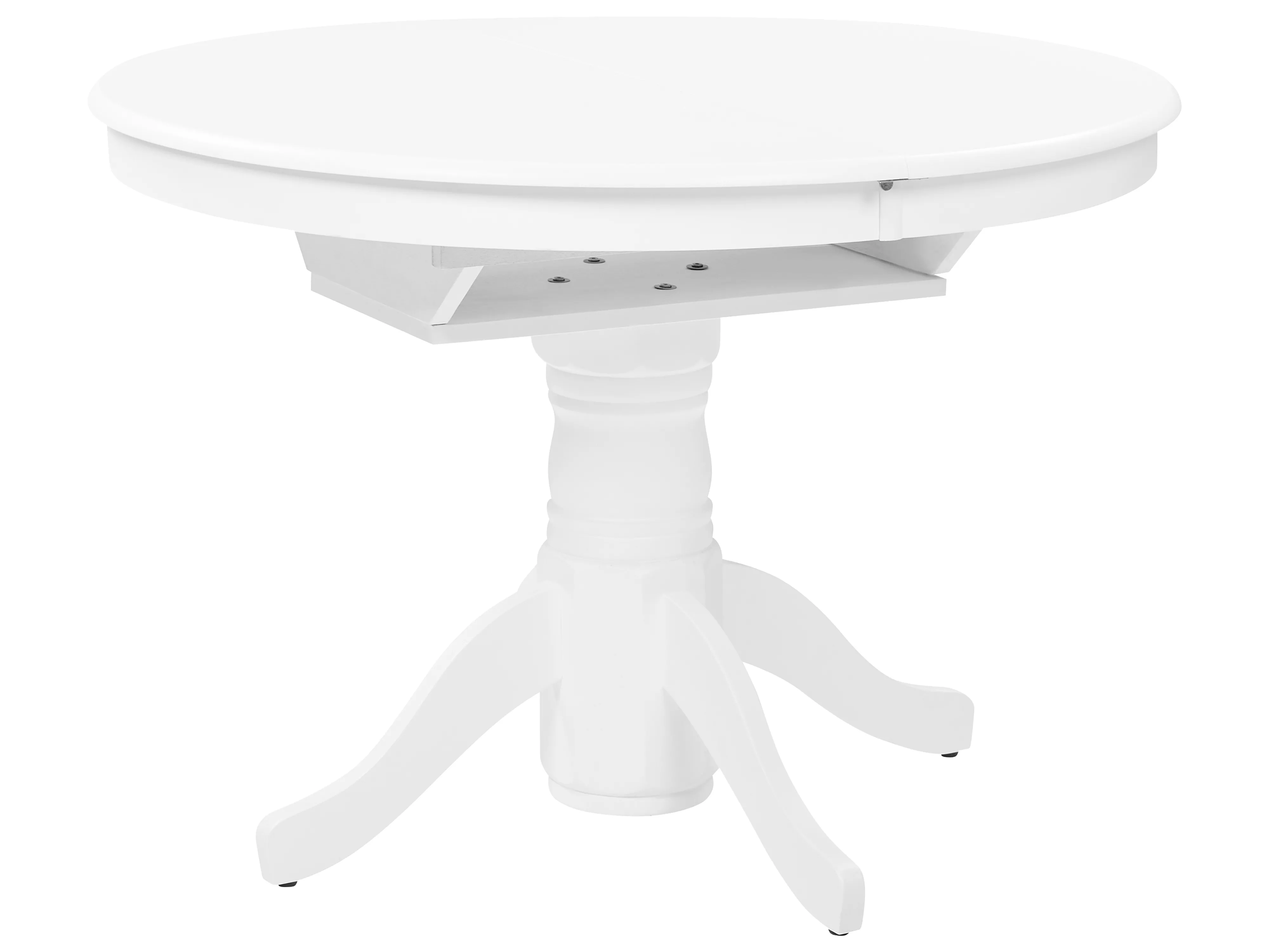 Eettafel uitschuifbaar AKRON Wit 106 cm 106/150 cm