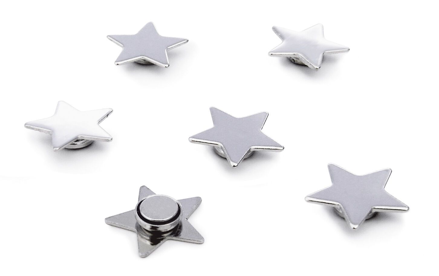 STAR Magnet - Silber / H: 0.5 cm