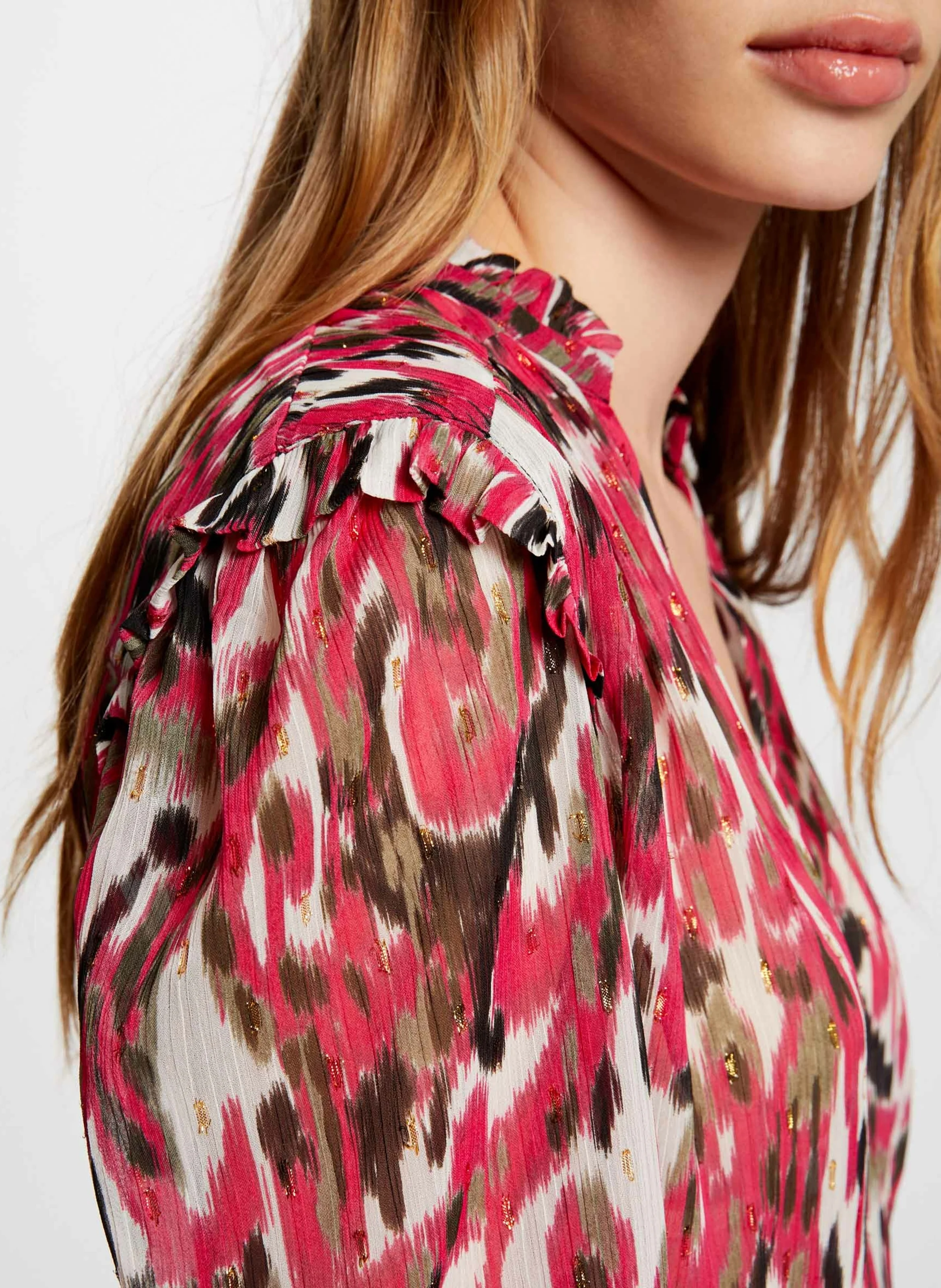 OTINA.F - Blouse manches 3/4 imprimée| Multicolore