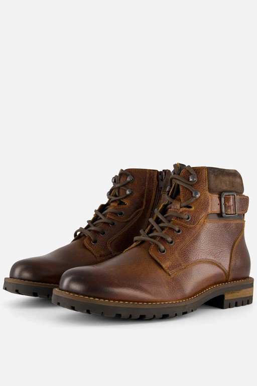 Outfielder Veterboots bruin Leer