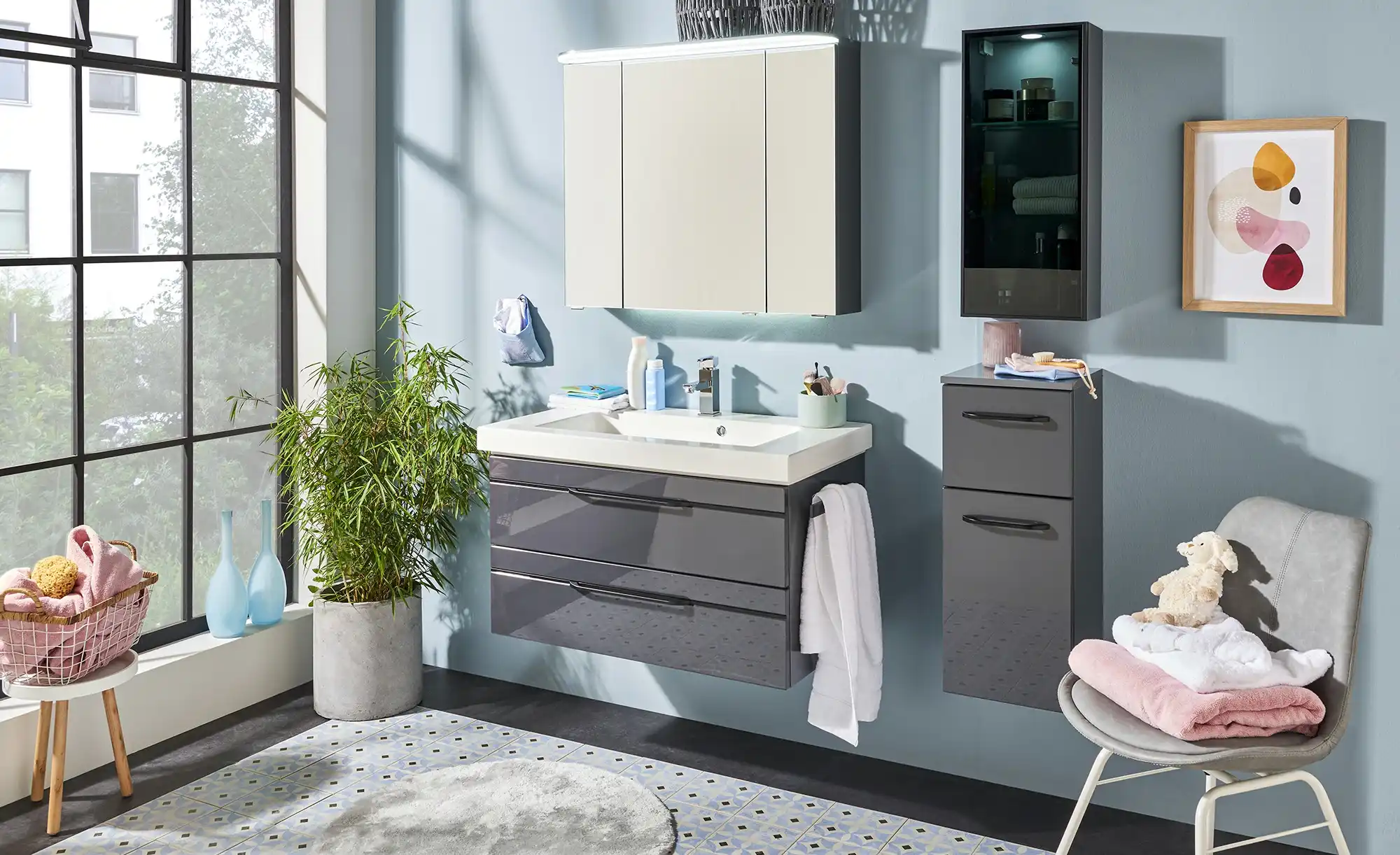 calmo Bad-Highboard 1-türig Lomela