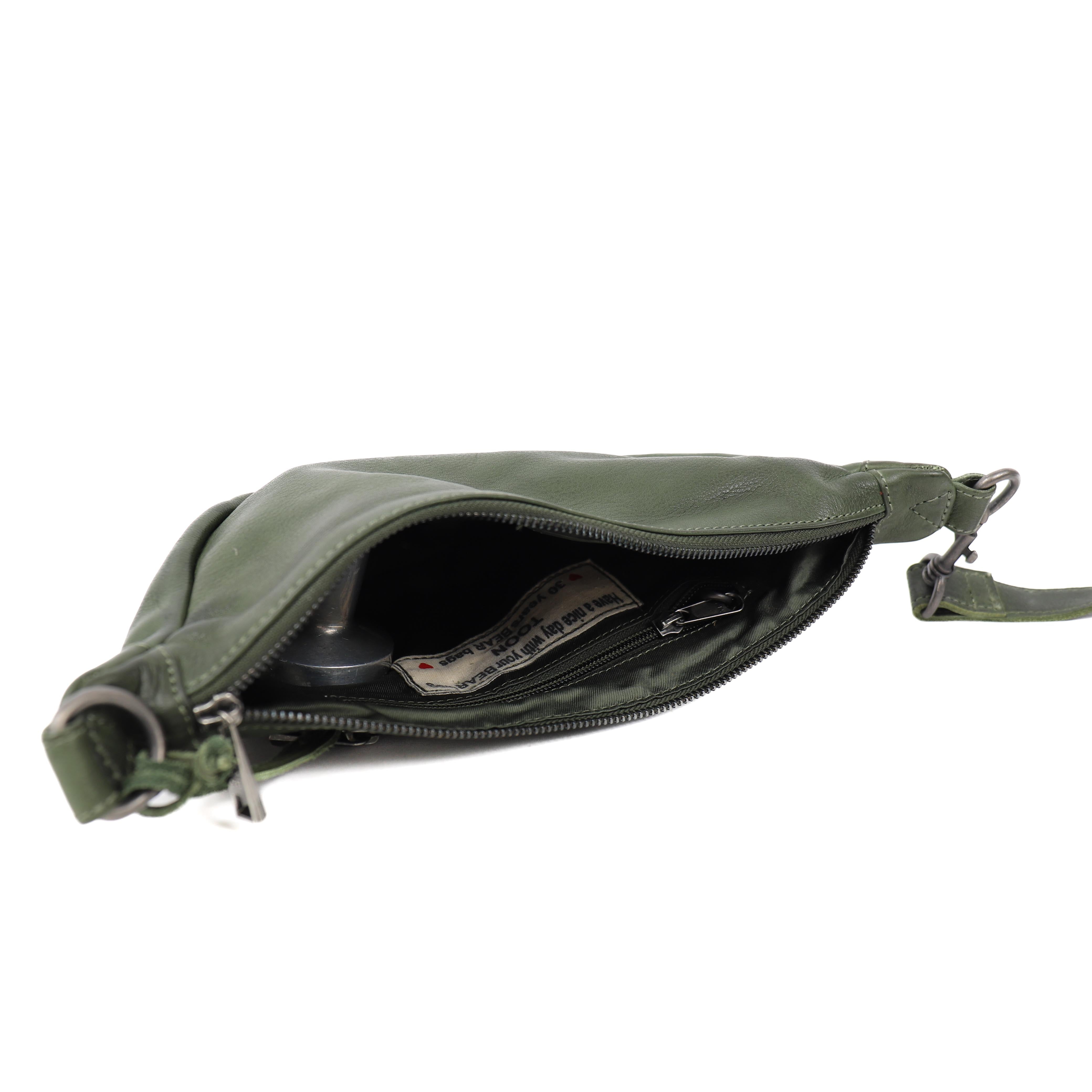 Crossbody tasje 'Toon' groen Groen