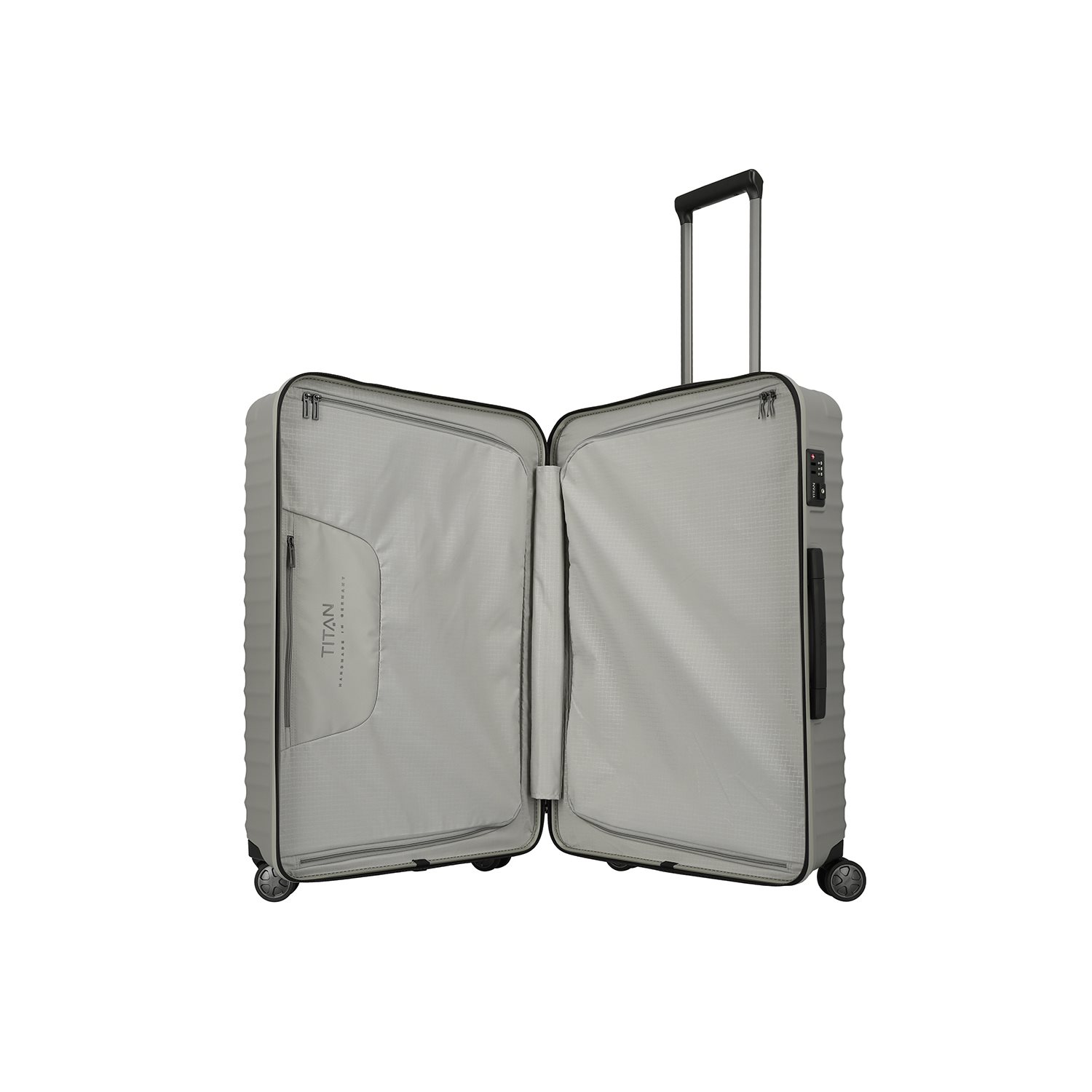 TITAN Litron 4 Wheel Trolley L champagne