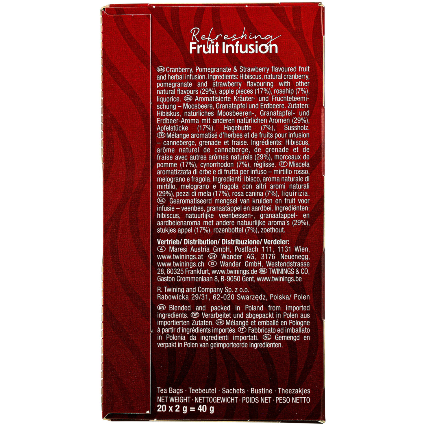 Twinings Früchtetee 20 Portionen