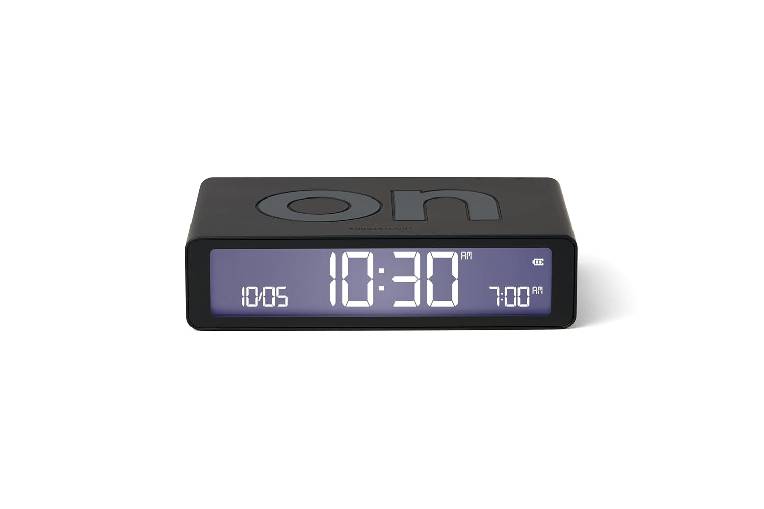 Flip Classic Digitaler Wecker Nachttisch Uhr mit LCD Display (LEX-LR157N0) - Black