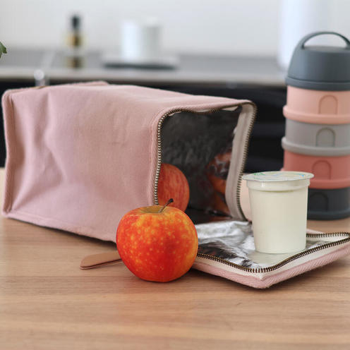 Pochette Repas Isotherme Canvas Rose Poudré - BEABA