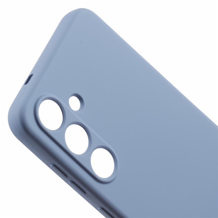 Samsung Galaxy S25 Gummi Case Hülle mit Kameraschutz - Blaugrau (Matt)