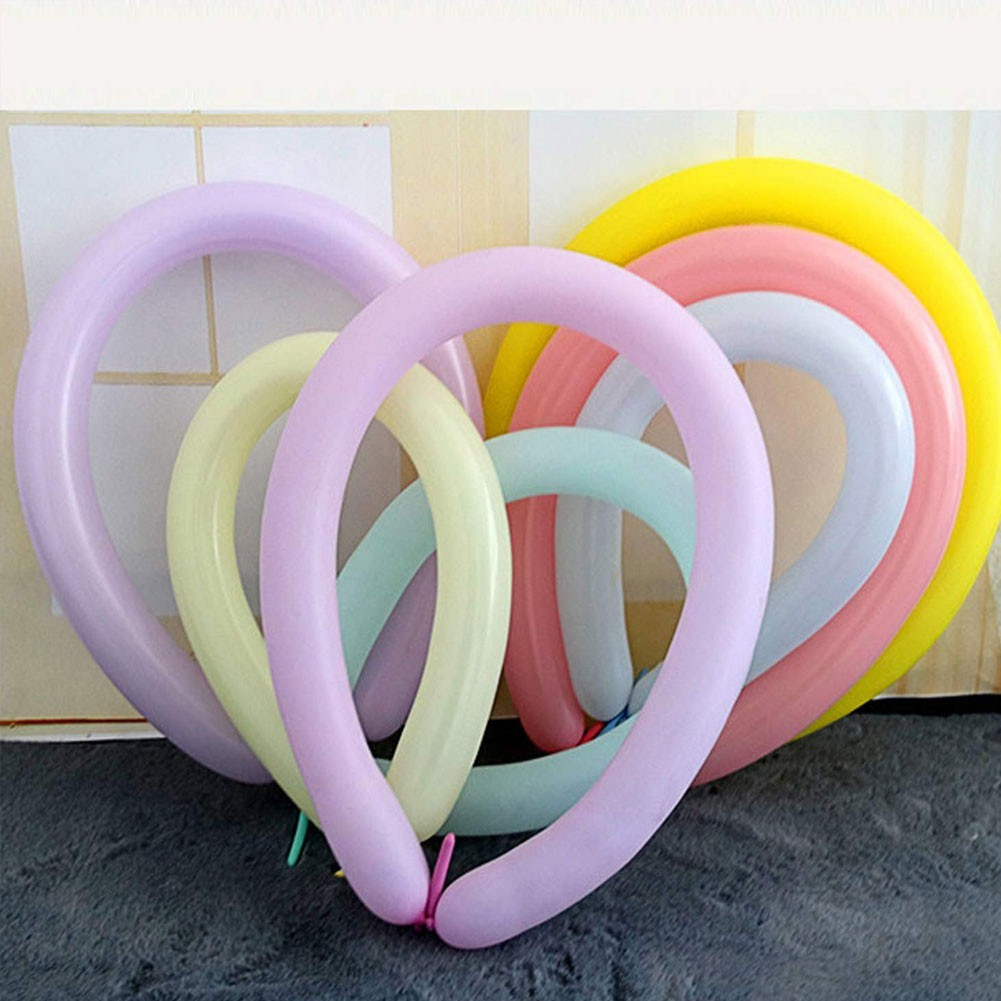 (100er Set) Modellier Ballons Party Luftballons - Pastell Farben