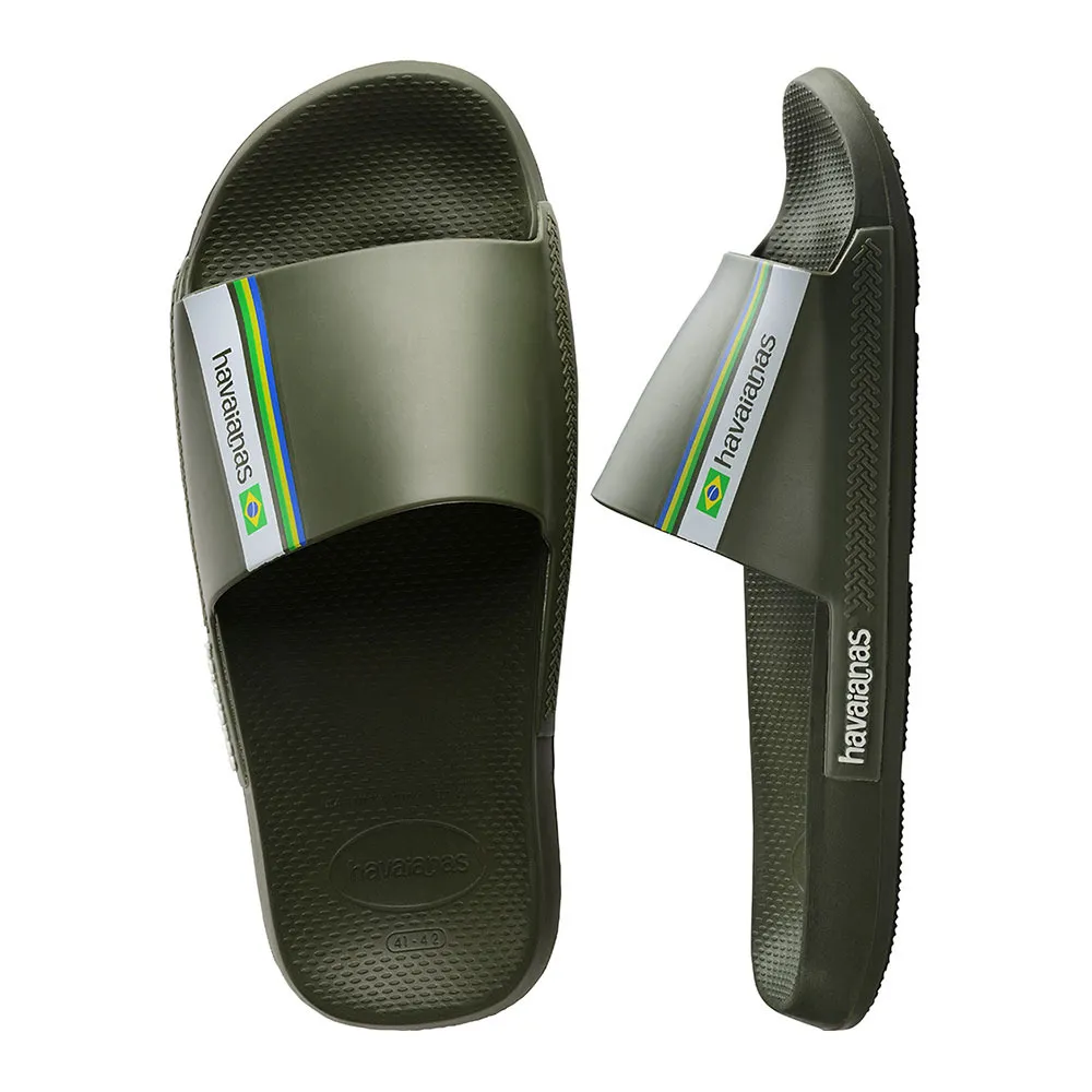 Havaianas SLIDE BRASIL - Sandales green