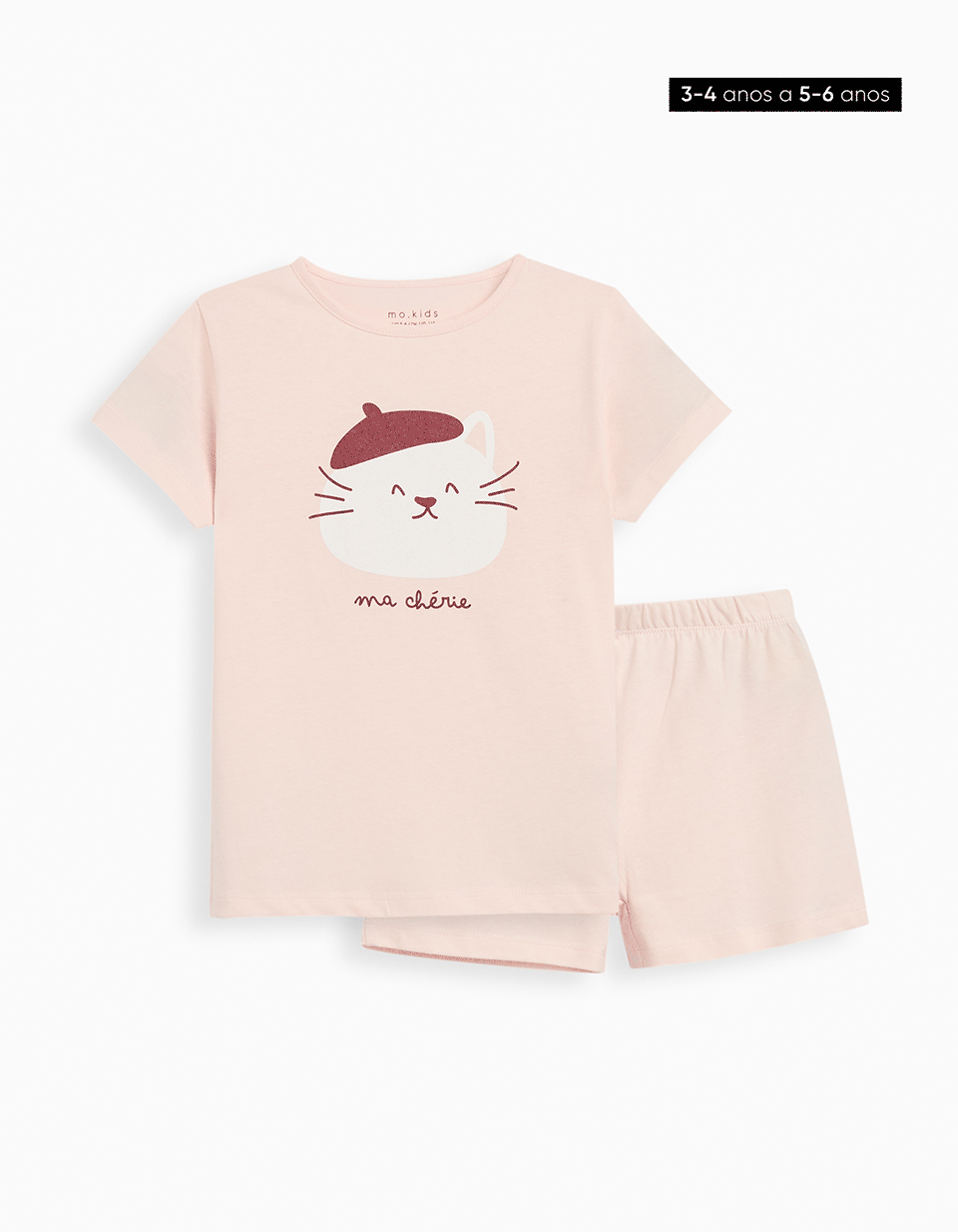 Pijama Jersey, Menina, Cinzento Claro