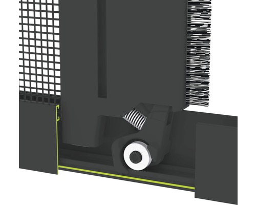 Vliegenhor aluminium deurrolgordijn home protect autoSTOP antraciet 150x220 cm