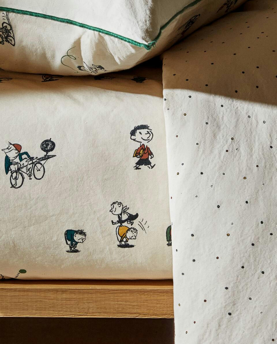 Lençol de algodão infantil Le Petit Nicolas